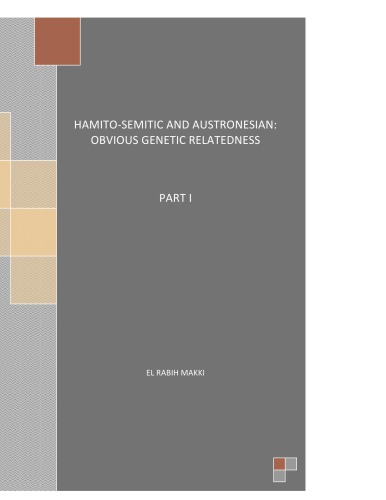 Hamito-Semitic and Austronesian Language Families: Obvious Genetic relatedness