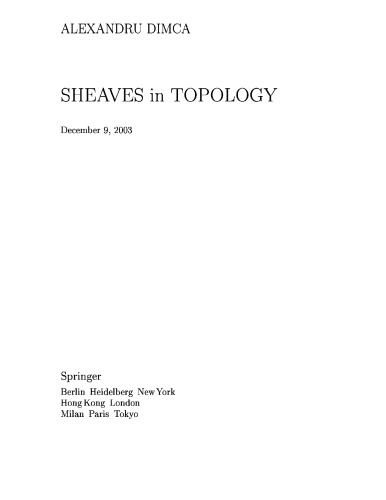 Sheaves in Topology