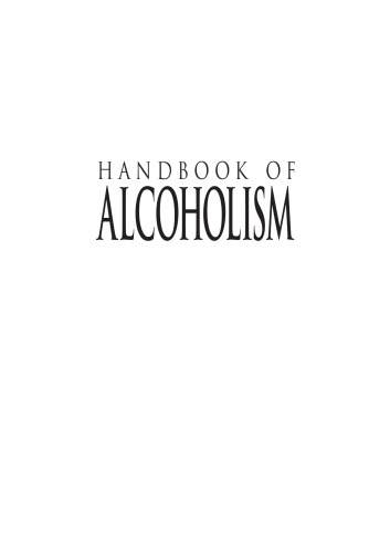 Handbook of Alcoholism