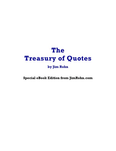 The Treasury of Quotes