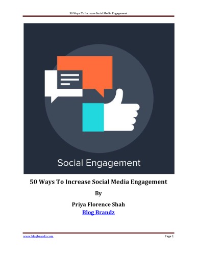 50 Ways To Increase Social Media Engagement