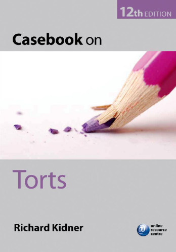 Casebook on torts