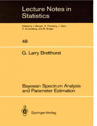 Bayesian Spectrum Analysis and Parameter Estimation