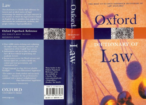 Oxford Dictionary of Law