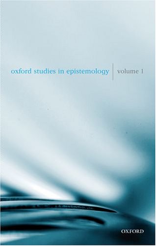 Oxford Studies in Epistemology