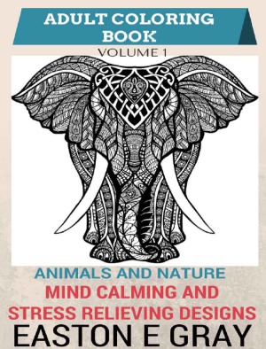 Adult Coloring Book  Animals and Nature