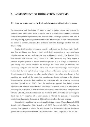 Modernisation Strategy for National Irrigation Systems in the Philippines: Balanac and Sta. Maria River Irrigation Systems