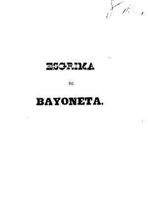 Esgrima de bayoneta.