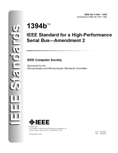 Standard Ieee 1394 Firewire