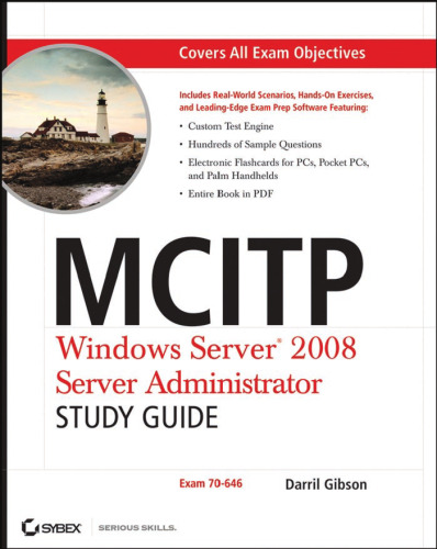 MCITP Windows Server 2008 Server Administrator Study Guide Exam 70 646 Sep 2008