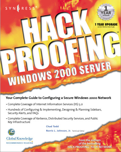 Hack Proofing Windows 2000 Server