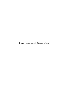 Chairmaker’s Notebook