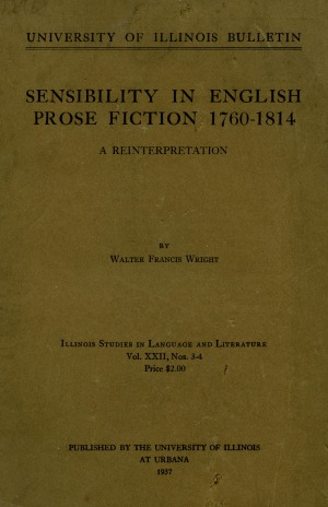 Sensibility in English prose fiction 1760-1814