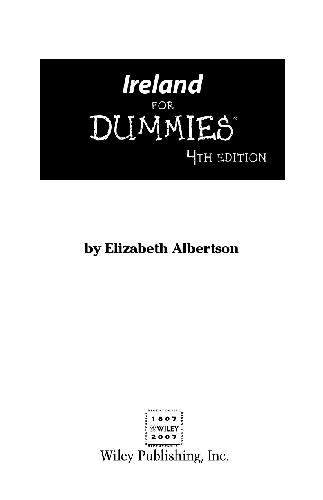 Travel - Ireland for Dummies