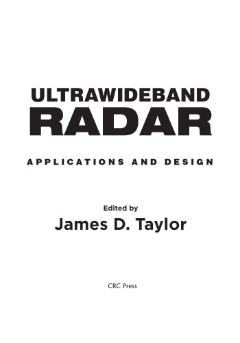 Ultrawideband Radar. Applications and Design