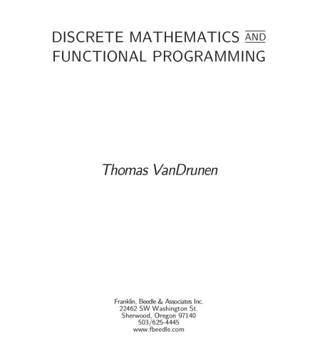 Discrete Mathematics and Functional Programming