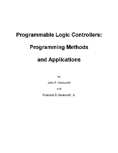 Plc Programming Methods And Applications