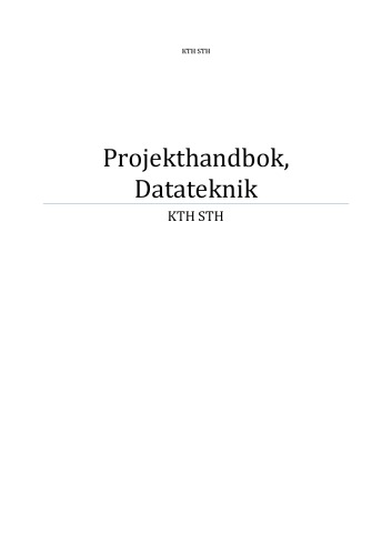 Projekthandbok, Datateknik