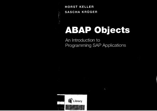 ABAP Objects Introduction to Programming SAP Applications