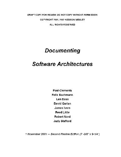 Documenting Software Architecture