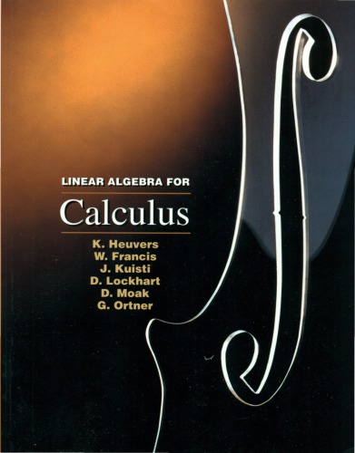 Linear Algebra For Calculus