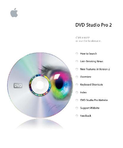 Apple DVD Studio Pro 2 Manual