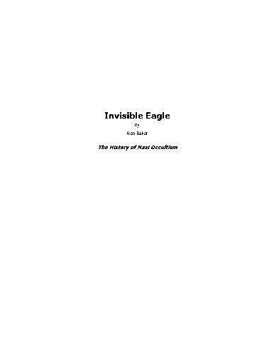 Invisible Eagle Nazi Occult History