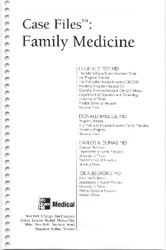 Case Files Family Medicine 