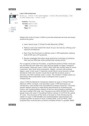 Layer 2 Vpn Architectures Mar