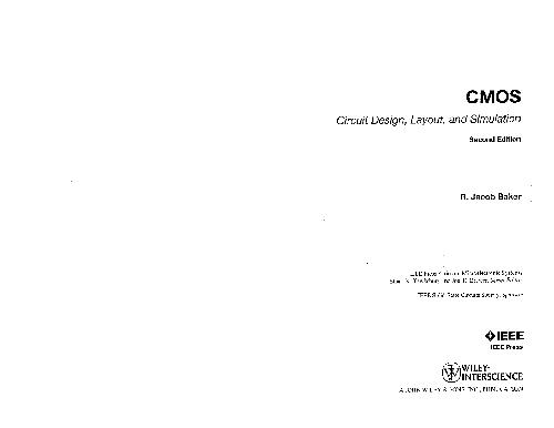 CMOS Circuit Design Layout and Simulation