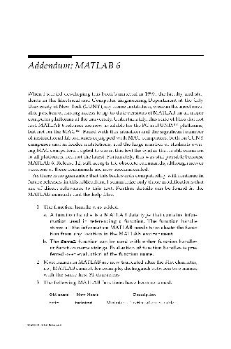 Elementary Mathematical and Computational Tools For Electrical and Computer Engineers Using MATLAB