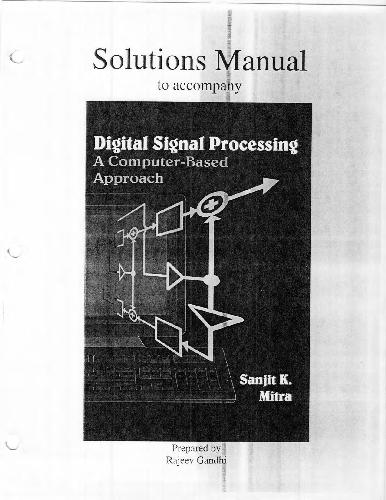 Digital Signal ProcessingDsp A Computer Based Approach Solution Manual