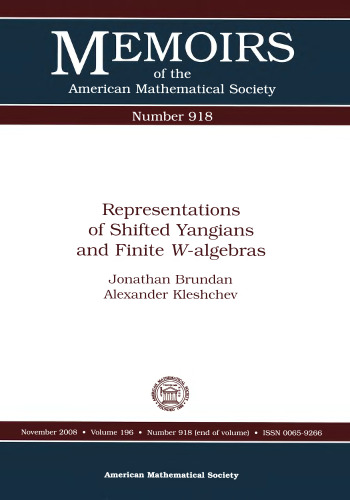 Representations of Shifted Yangians and Finite W-algebras