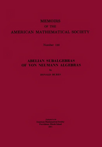 Abelian Subalgebras of Von Neumann Algebras