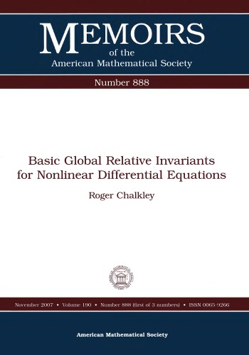 Basic Global Relative Invariants for Nonlinear Differential Equations