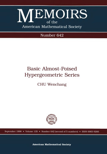 Basic Almost-Poised Hypergeometric Series: September 1998