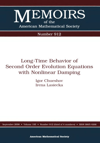 Long-time Behavior of Second Order Evolution Equations With Nonlinear Damping