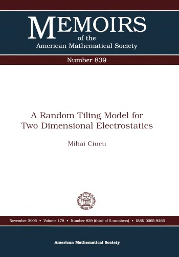 A Random Tiling Model for Two Dimensional Electrostatics