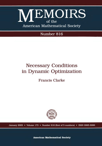 Necessary Conditions In Dynamic Optimization