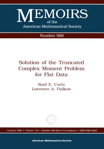 Solution of the Truncated Complex Moment Problem for Flat Data