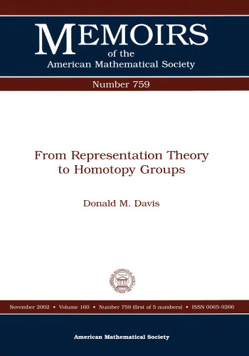 From Representation Theory to Homotopy Groups