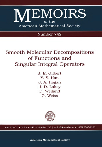 Smooth Molecular Decompositions of Functions and Singular Integral Operators