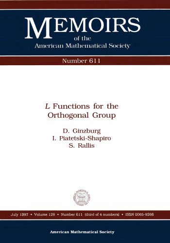 L Functions for the Orthogonal Group