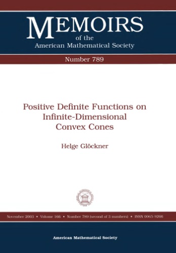 Positive definite functions on infinite-dimensional convex cones