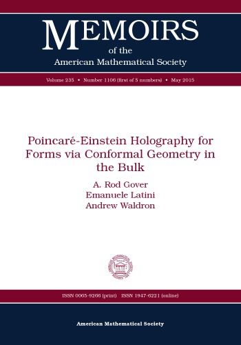 Poincare-einstein Holography for Forms Via Conformal Geometry in the Bulk