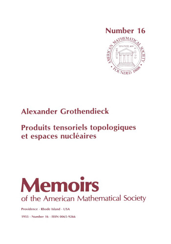 Produits Tensoriels Topologiques Et Espaces Nucleaires