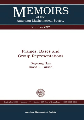 Frames, Bases, and Group Representations