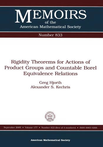 Rigidity Theorems For Actions Of Product Groups And Countable Borel Equivalence Relations