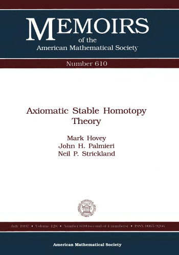 Axiomatic Stable Homotopy Theory