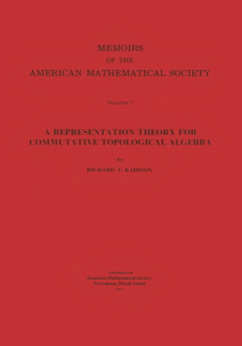 A Representation Theory for Commutative Topological Algebra